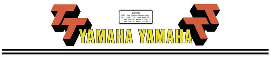 Fuel Tank Decal Set - 1977 - Yellow/Orange - TT500