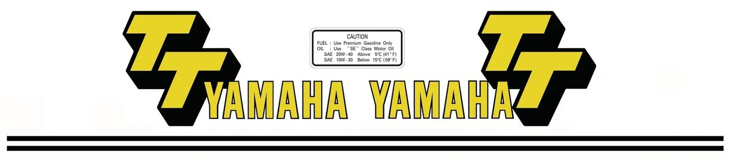 Fuel Tank Decal Set - 1978 - Yellow - TT500