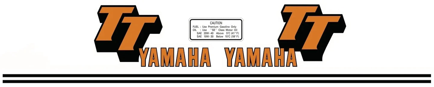 Fuel Tank Decal Set - 1979 - Orange - TT500