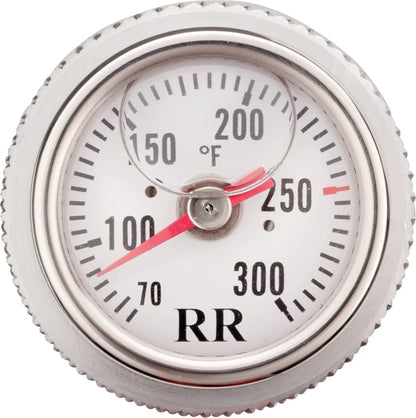 RR Oil Dipstick Thermometer - White with Black Lettering - XT500 TT500 SR500 Various YAMAHA BMW F650