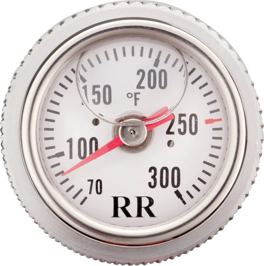 RR Oil Dipstick Thermometer - White with Black Lettering - XT500 TT500 SR500 Various YAMAHA BMW F650
