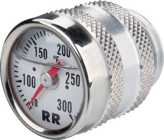 RR Oil Dipstick Thermometer - White with Black Lettering - MT-07 XSR700 Ténéré700 (XTZ690)