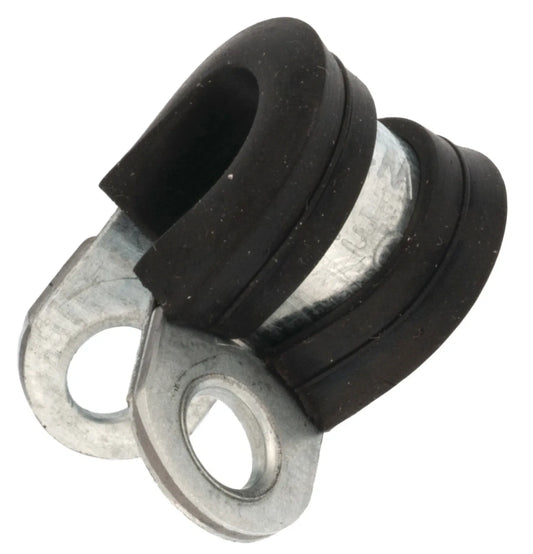 Hose Clamp - Rubberized - Zinc Plated - 8 mm - Universal