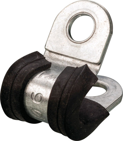 Hose Clamp - Rubberized - Zinc Plated - 6 mm - Universal