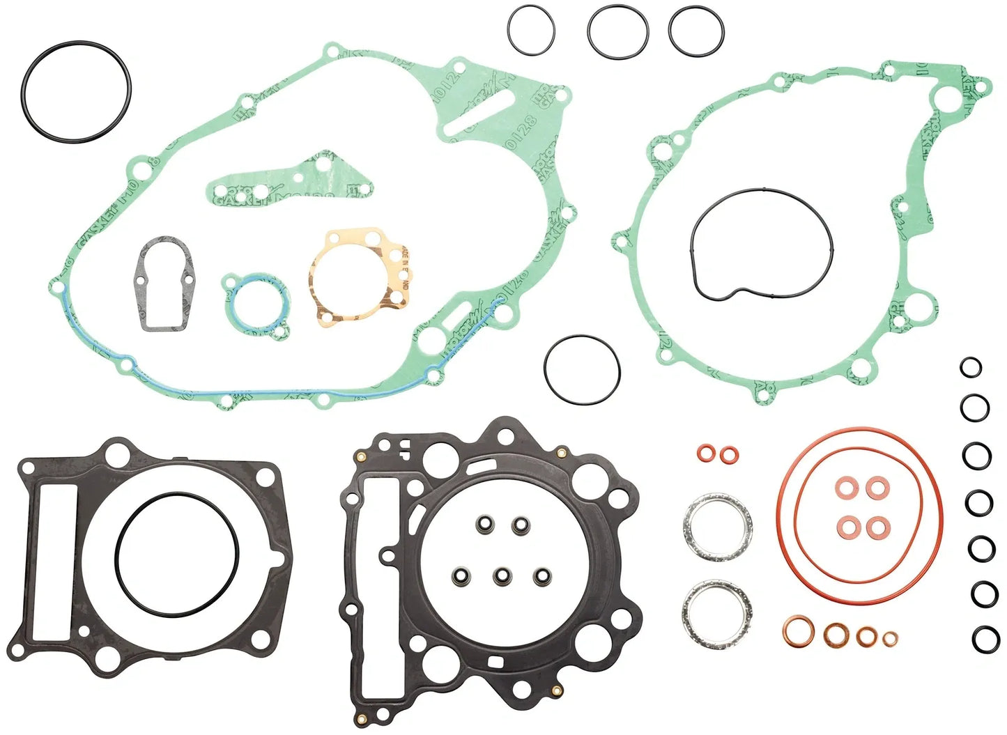 Full Engine Gasket Set - (Metal Multi-Layer Head Gasket, Metal Base Gasket, without Gasket for Starter Cover) - SZR660, XTZ660, MuZ660