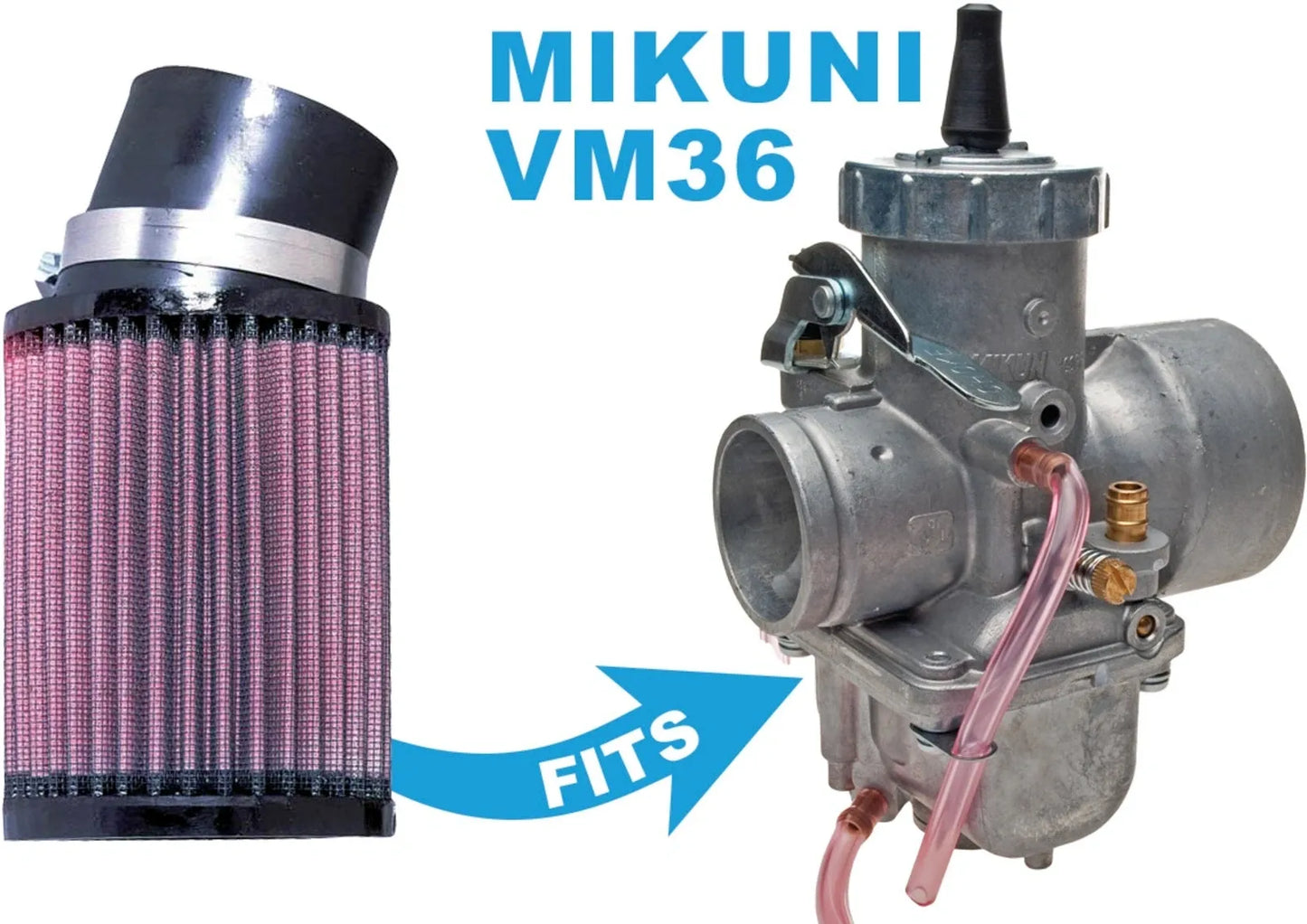 K&N Racing Air Filter - for Mikuni VM36 - XT500 TT500 SR500