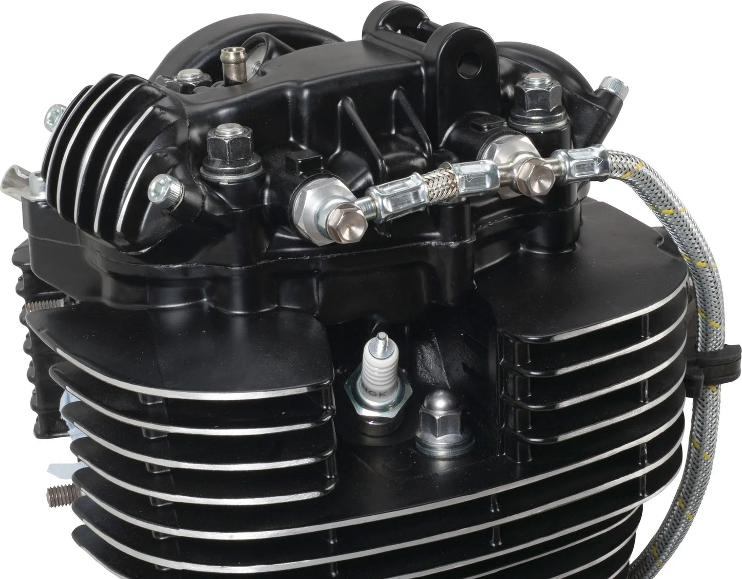 RaceLine Twin Feed Oil Line Kit - Silver - XT500 TT500 SR500 SR400