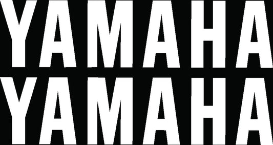 *NEW ITEM* YAMAHA Decal Set - White - for Side Cover/Fuel Tank - XT250 Universal