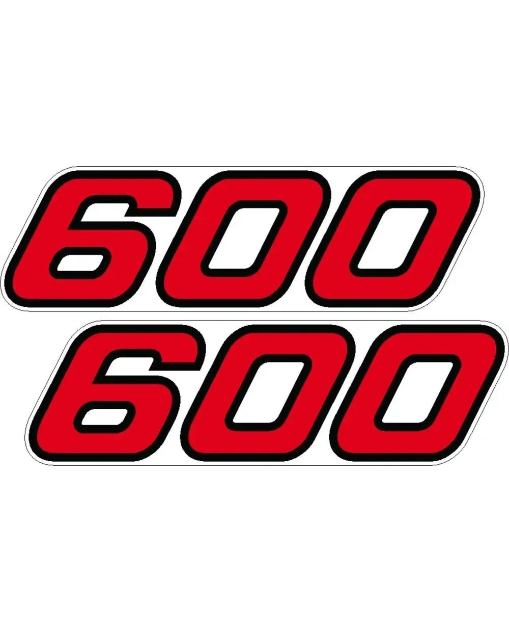 *NEW ITEM* Side Cover Decal Set, Red/Black RH/LH - TT600