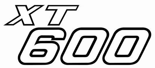 Side Cover Decal Set - White/Black - LH + RH (Pair) - XT600Z XT600