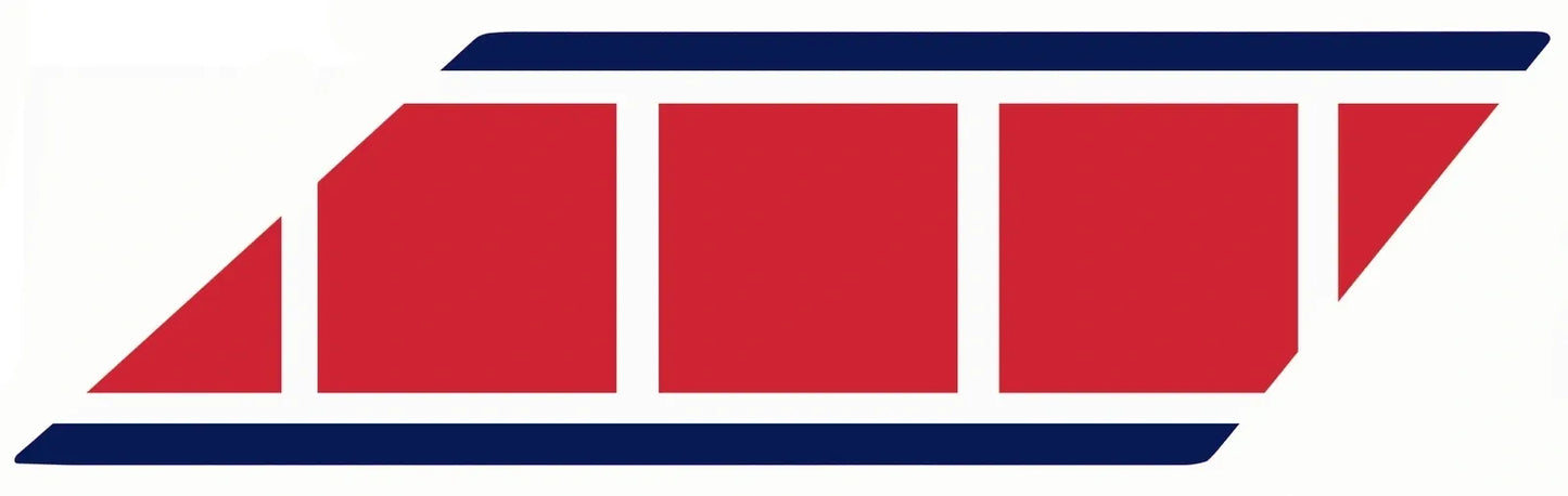 Front Fender Decal - Red/White/Dark Blue - XT600Z Universal YAMAHA