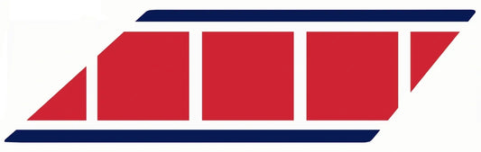 Front Fender Decal - Red/White/Dark Blue - XT600Z Universal YAMAHA