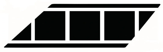 Front Fender Decal - Black/White - XT600Z Universal YAMAHA