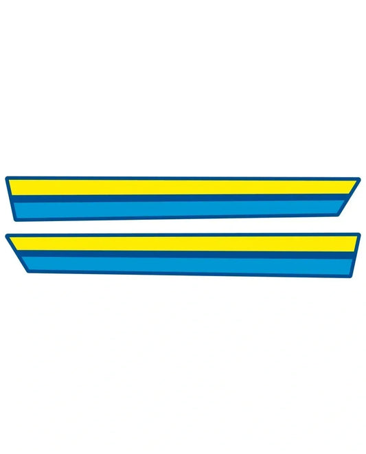 *NEW ITEM* Side Cover Decals, 1 pair LH/RH - Blue/Yellow/Blue - XT600Z