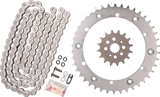 DID X-Ring Chain and Sprocket Kit - 520VX3 - 100 Links (open) with Master Clip Link - XT500