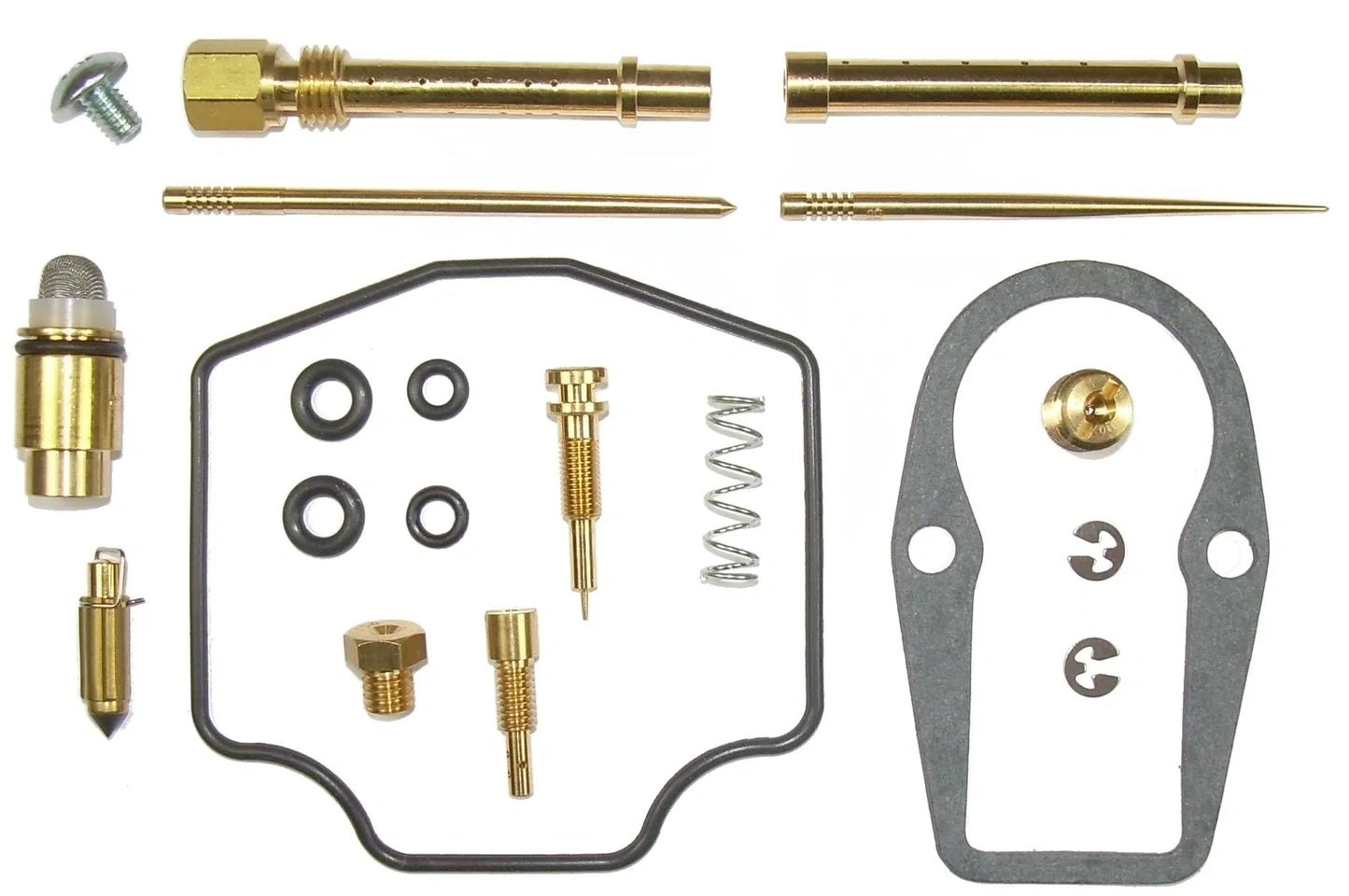 KEDO Carburetor Rebuild-Kit for Primary and Secondary Carburetor (Main Jet Prim. #130, Sec. #110, Pilot Jet #50) - XT600E/K '90-'92