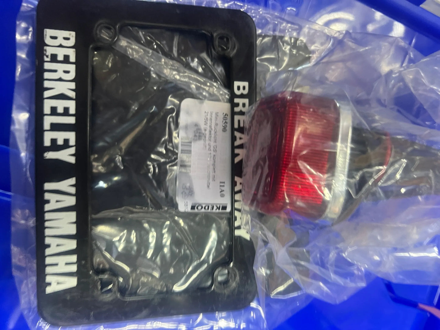 Replica '80's Mini Taillight with Reflector and 12V Bulb - 'GS' - XT500 TT500 XT250 XT350 XT550 XT600 Universal