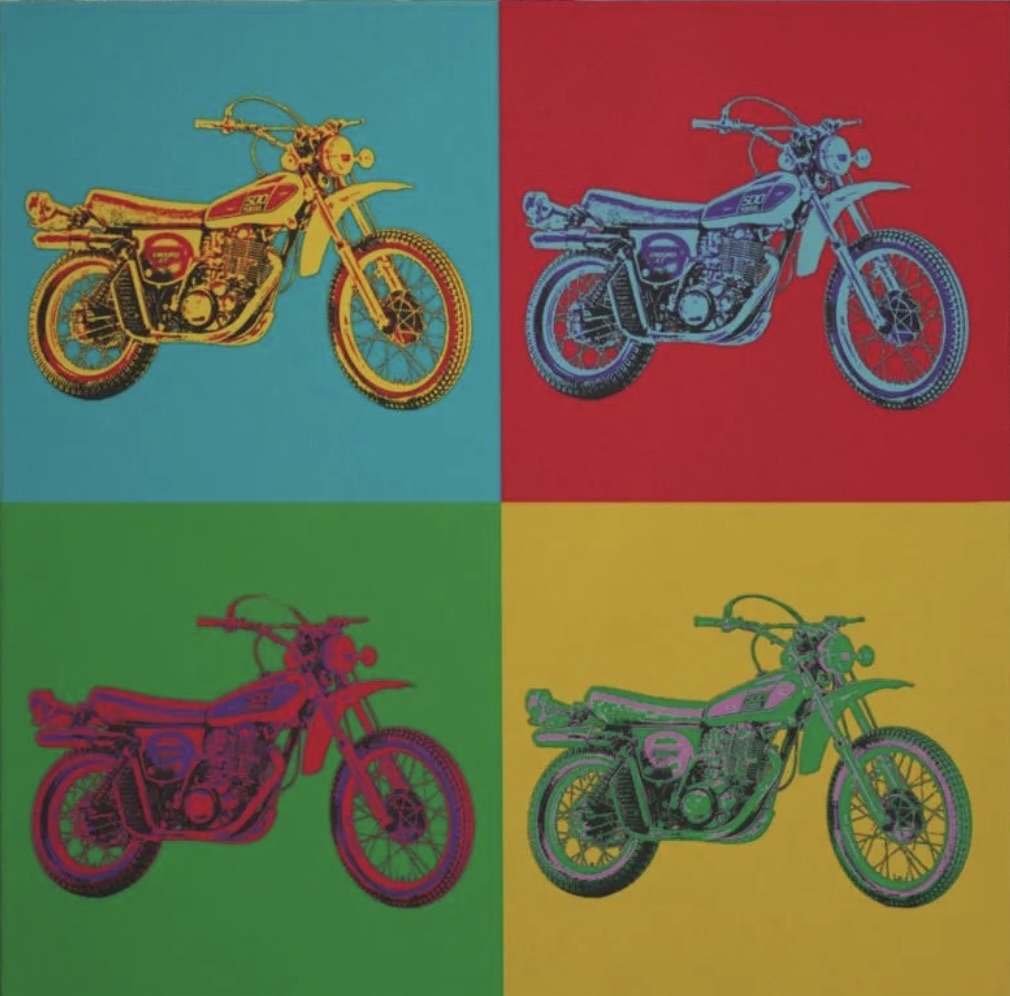 *NEW ITEM* 1976 XT500 - Pop Art Print - Stretched Canvas on Wood Frame - XT500 TT500 Universal