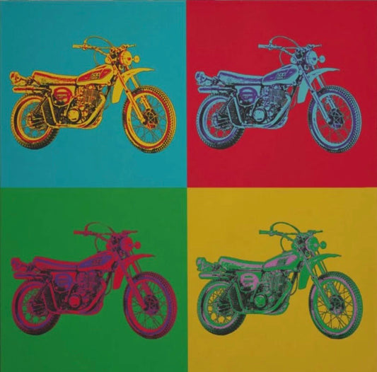 *NEW ITEM* 1976 XT500 - Pop Art Print - Stretched Canvas on Wood Frame - XT500 TT500 Universal