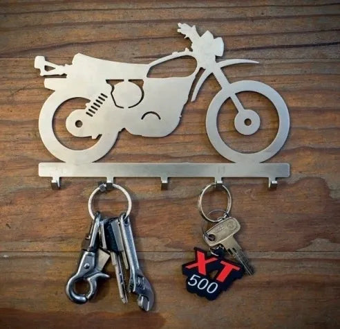 Key/Coat Rack 'XT500' - 5 hooks, 2 mm Stainless Steel - with Sheetrock Anchors + Stainless Steel Screws - XT500 TT500 Universal
