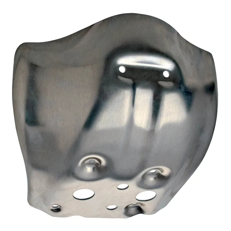 Aluminum Engine Guard/Skid Plate - Polished - 3mm Thick - XT500 TT500
