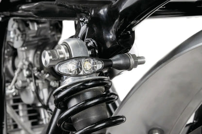 Rear Turn Signal Bracket - for 10 mm Indicator Stalks - Stainless Steel - Universal YAMAHA SR400 SR500 XS650 XT500 TT500