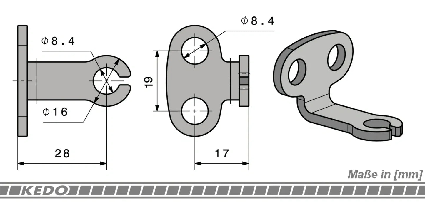 Front Turn Signal/Indicator Brackets - Stainless Steel Black Coated RH/LH Set - XT500