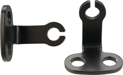 Front Turn Signal/Indicator Brackets - Stainless Steel Black Coated RH/LH Set - XT500