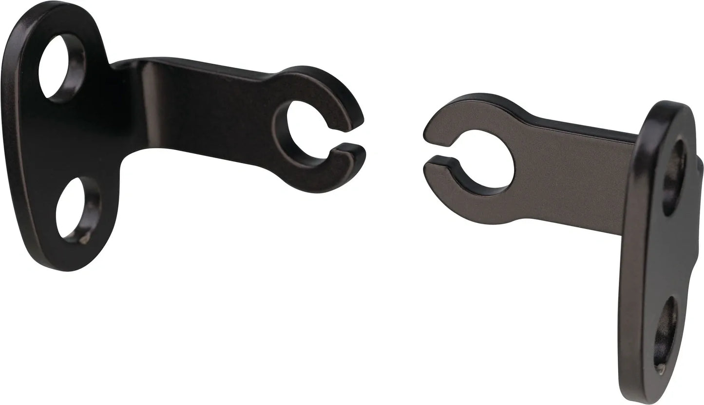 Front Turn Signal/Indicator Brackets - Stainless Steel Black Coated RH/LH Set - XT500