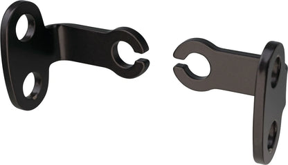 Front Turn Signal/Indicator Brackets - Stainless Steel Black Coated RH/LH Set - XT500