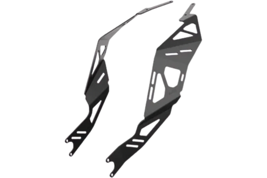 Yakk EXP - Side Pannier Luggage Rack - Black-coated Aluminum - Husqvarna 701 Enduro/Supermoto (16-25)