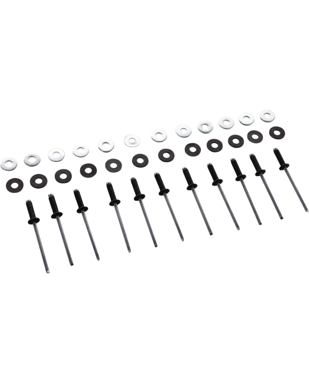 *NEW ITEM* Mounting Rivet Kit - Black - for Fender Extension, Item # 50791-XX - XT600 Universal