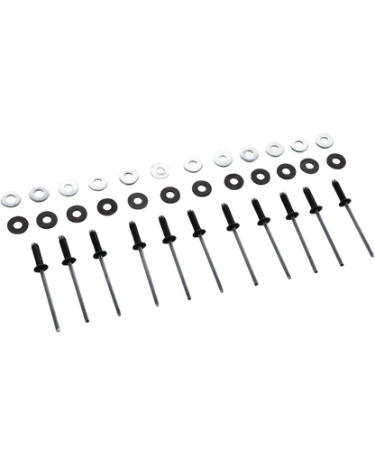 *NEW ITEM* Mounting Rivet Kit - Black - for Fender Extension, Item # 50791-XX - XT600 Universal
