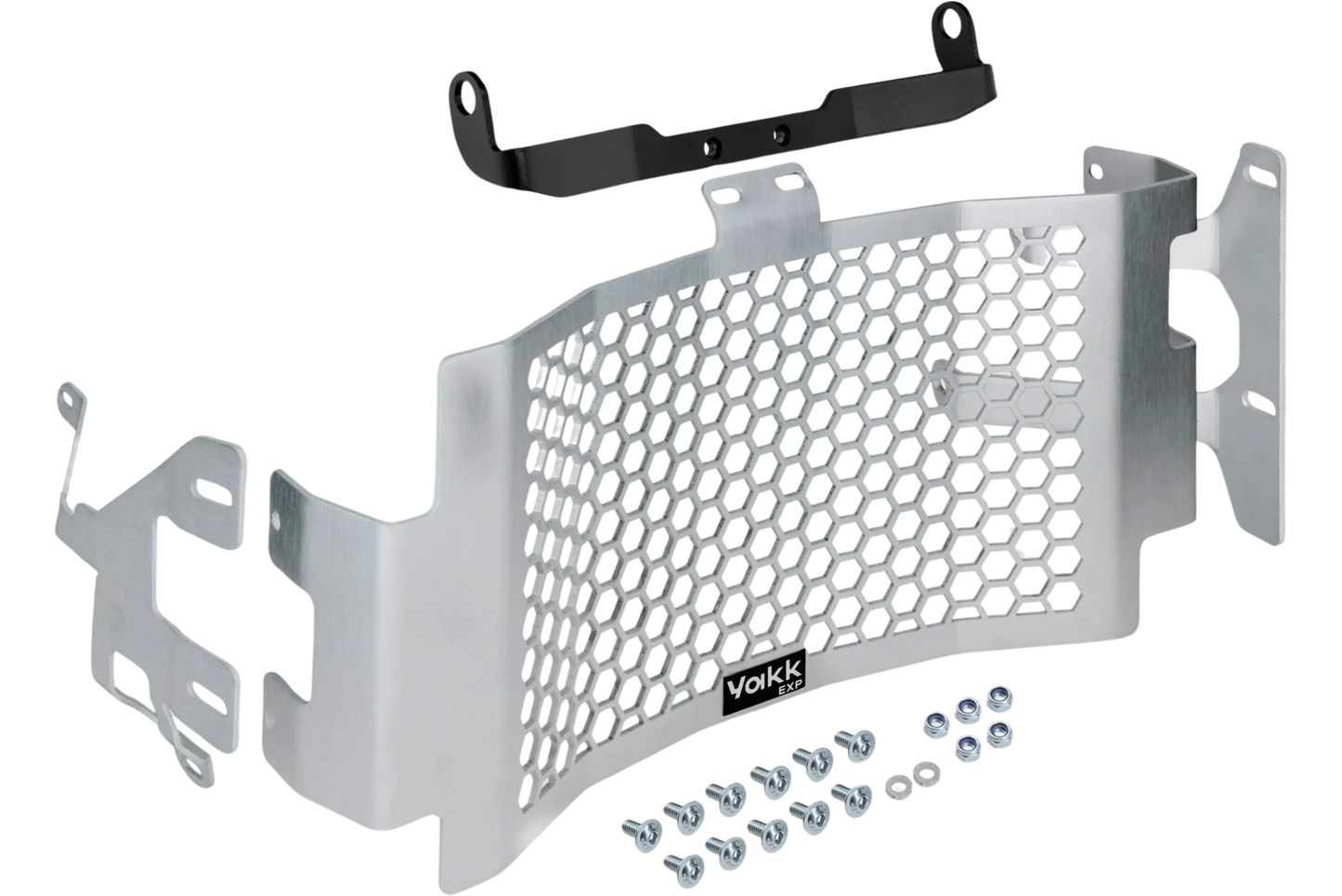 Yakk EXP - Radiator Guard - Satin Natural Aluminum - Husqvarna 701 Enduro/Supermoto (16-25)