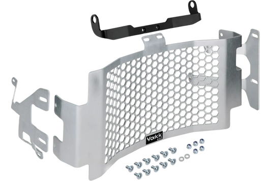 Yakk EXP - Radiator Guard - Satin Natural Aluminum - Husqvarna 701 Enduro/Supermoto (16-25)