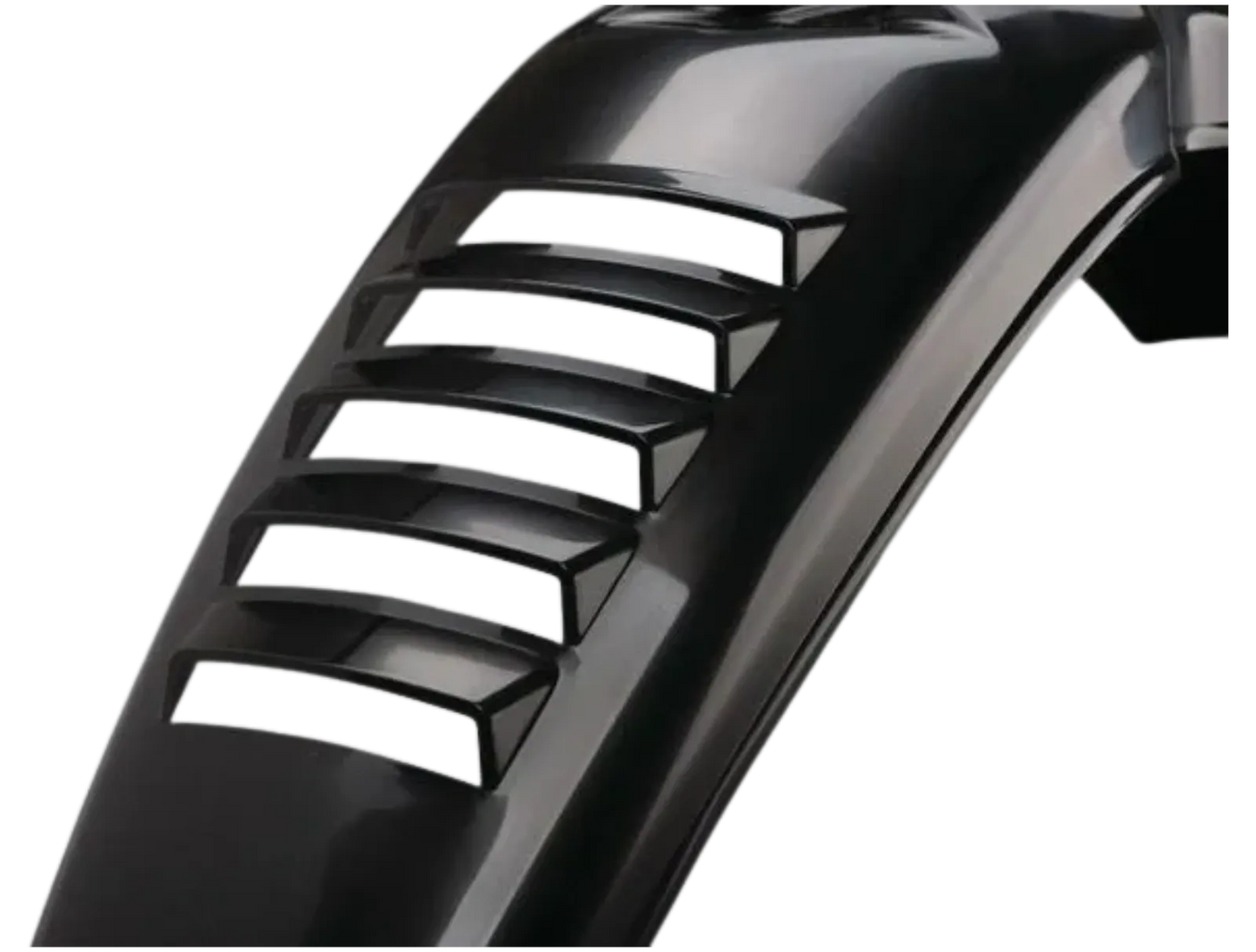 Replica Shiny Black Front Fender with Venting Slots XT500 TT500