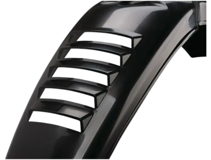 Replica Shiny Black Front Fender with Venting Slots XT500 TT500