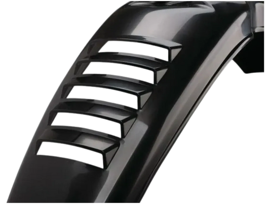 Replica Shiny Black Front Fender with Venting Slots XT500 TT500