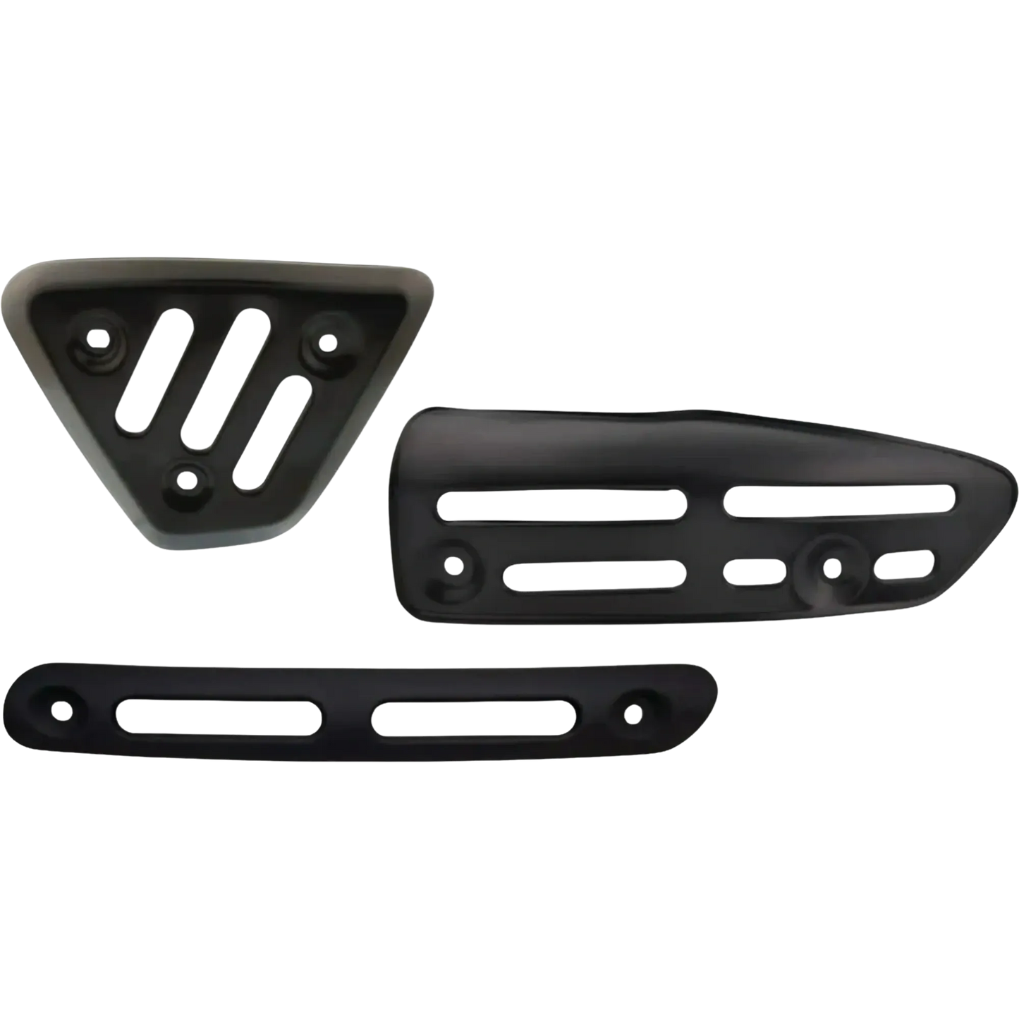*NEW ITEM* Heat Shield Set - for Header Pipe/Silencer/Expansion Chamber - Stainless Steel, Black coated - XT500
