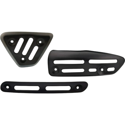 *NEW ITEM* Heat Shield Set - for Header Pipe/Silencer/Expansion Chamber - Stainless Steel, Black coated - XT500