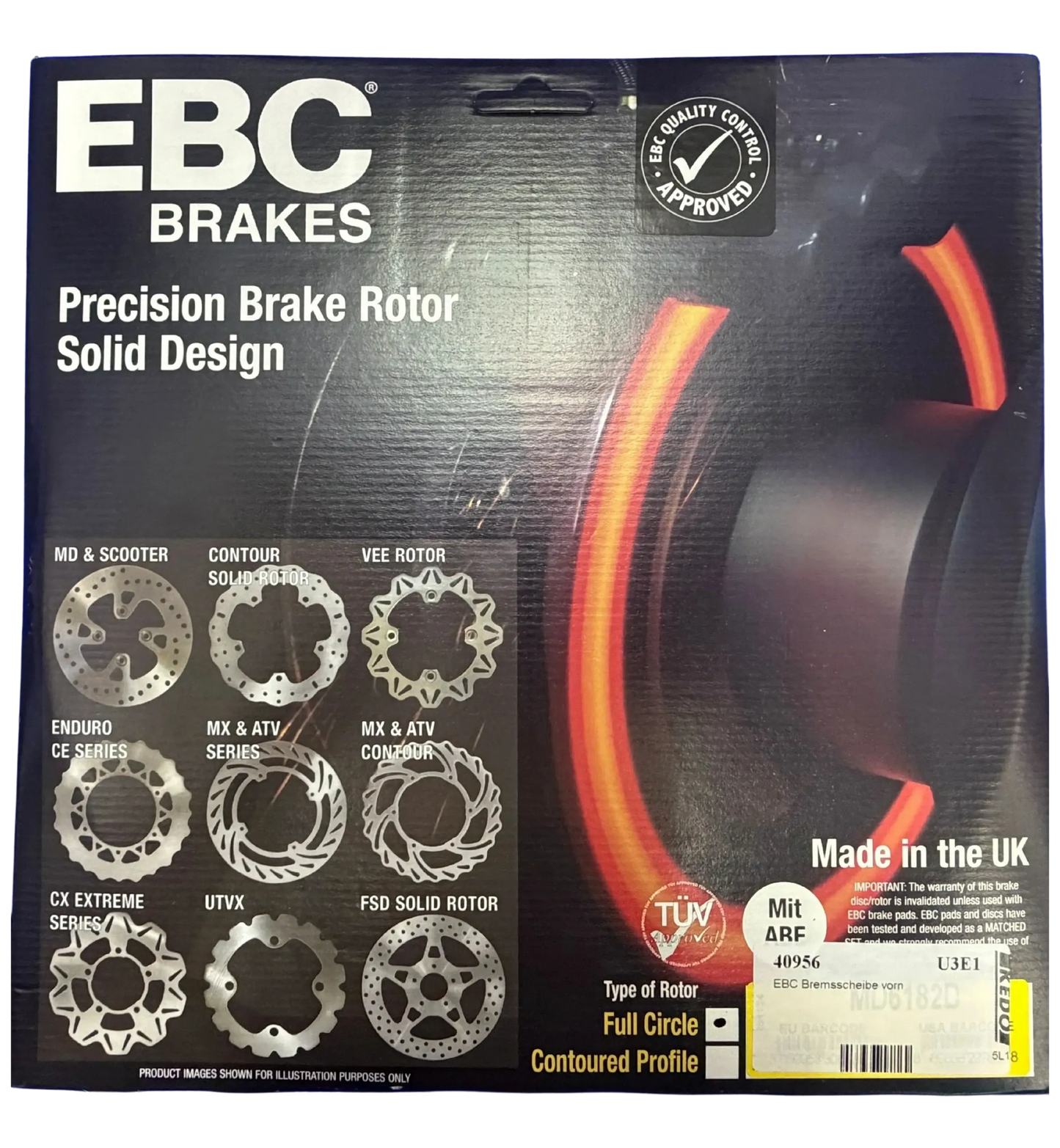 EBC Brake Disc, Front - TT600E/S/R/RE