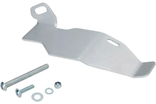 Yakk EXP - Rear Brake Master Cylinder Cover - Satin Brushed Natural Aluminum - Husqvarna 701 Supermoto/Enduro (16-25), KTM SMC 690 R (19-25), KTM Enduro 690 R (19-25), Gas Gas 700 ES/SM (22-25)