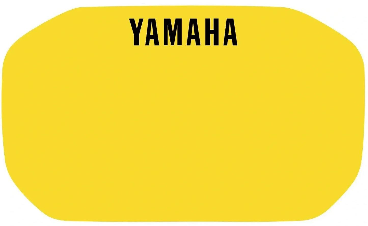Head Light Fairing Decal - Yellow with Black YAMAHA Logo - HD Quality - XT600 XT600Z
