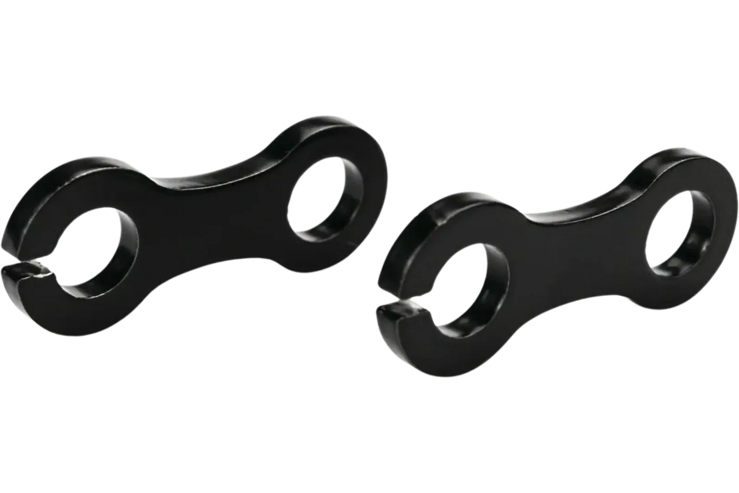 Turn Signal Brackets - Stainless Steel Black coated - 1 pair - Universal 8mm SR400 SR500 XT500 TT500