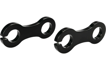 Turn Signal Brackets - Stainless Steel Black coated - 1 pair - Universal 8mm SR400 SR500 XT500 TT500