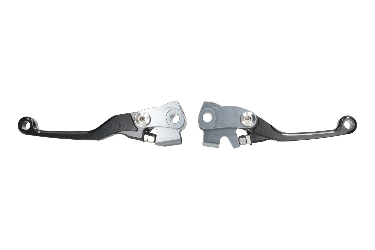 HLP MOTO - Clutch/Brake Lever Set - CNC Anodized Aluminum - Black/Silver - Various GASGAS KTM Husqvarna
