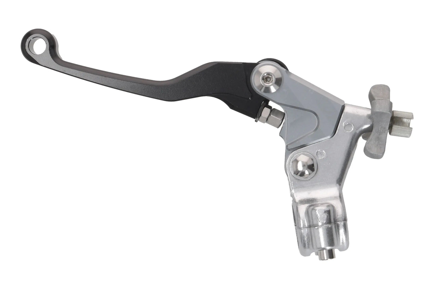 HLP MOTO - Clutch Lever - CNC Anodized Aluminum - Black/Silver - HONDA Universal