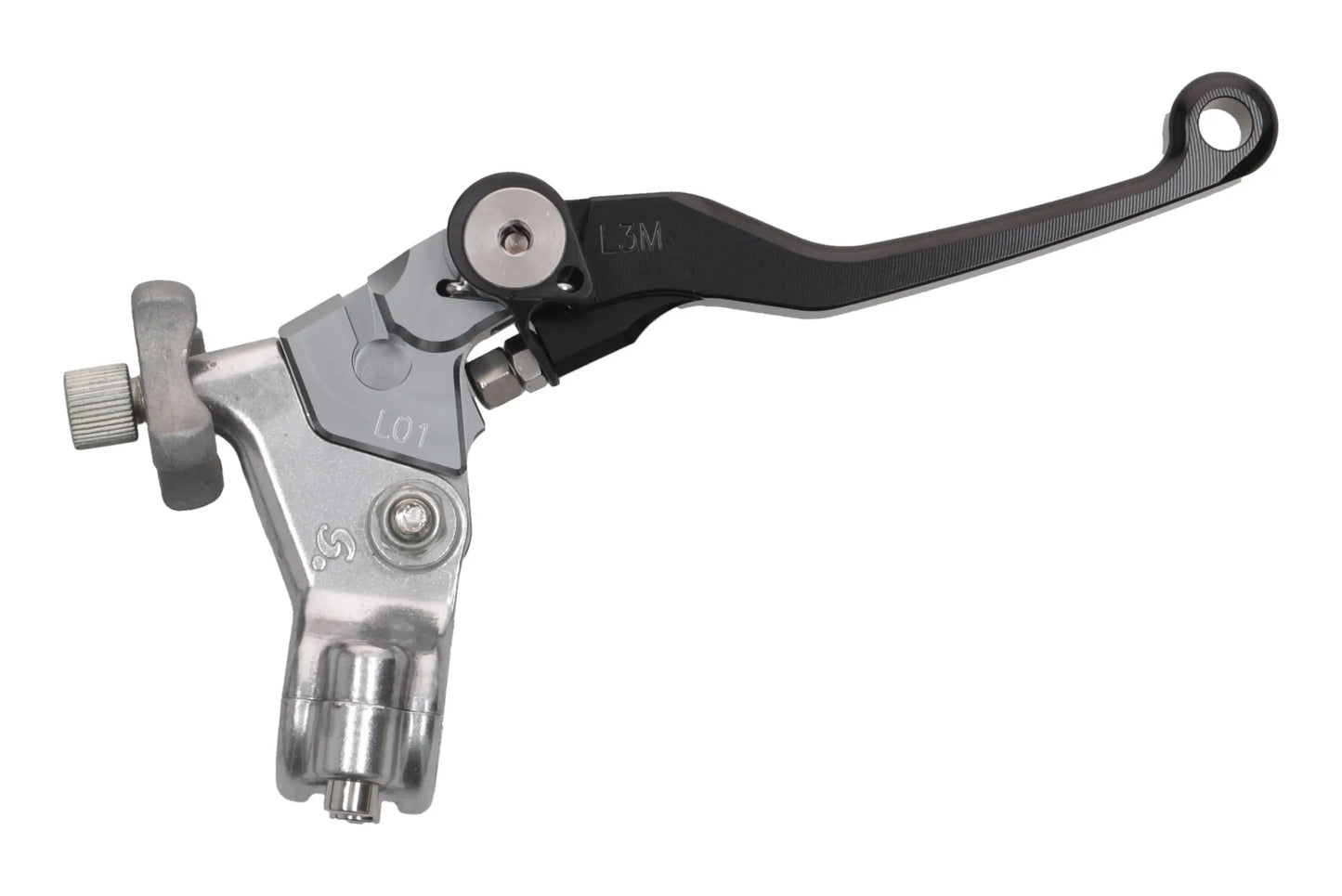 HLP MOTO - Clutch Lever - CNC Anodized Aluminum - Black/Silver - HONDA Universal