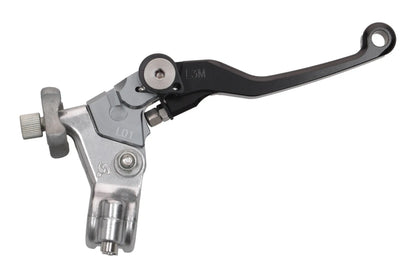 HLP MOTO - Clutch Lever - CNC Anodized Aluminum - Black/Silver - HONDA Universal