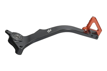 HLP MOTO - Rear Brake Lever - CNC Anodized Aluminum - Black/Orange - GASGAS ES700 SM700 Husqvarna Supermoto 701 Enduro 701